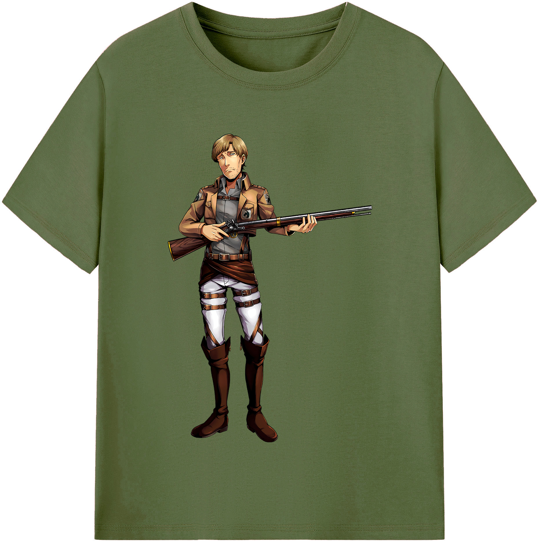 （画像用） 進撃の巨人 Attack on Titan 綿100％半袖Tシャツ（フロントプリント）
